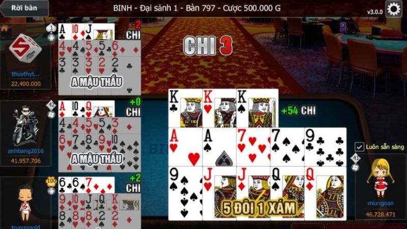 Luật chơi game bài binh xập xám tại Sumclub.blog