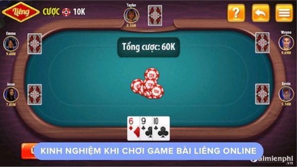 Kinh nghiệm khi chơi game bài liêng online