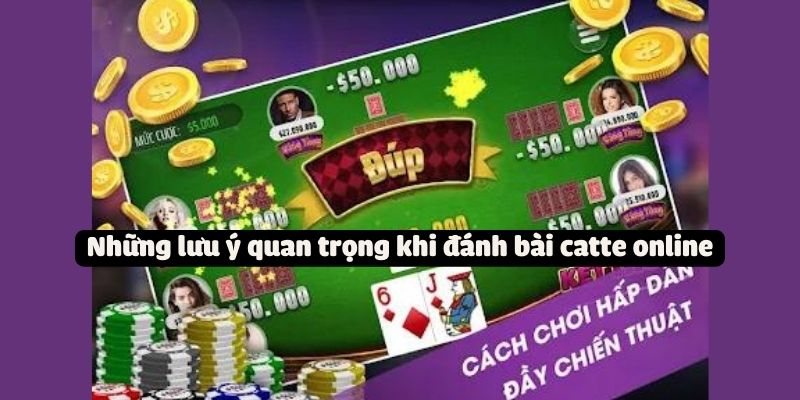 Những lưu ý quan trọng khi đánh bài catte online